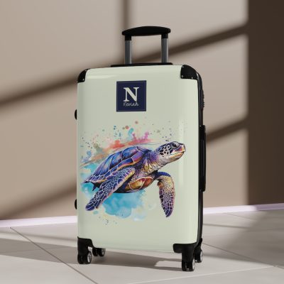 Custom Sea Turtle Suitcase - Personalized for your journey, reflecting your unique style and wanderlust. The perfect blend of functionality and self-expression.