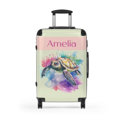 Custom Sea Turtle Suitcase - Personalized for your journey, reflecting your unique style and wanderlust. The perfect blend of functionality and self-expression.