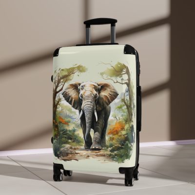 Elephant Suitcase - Kids' travel luggage featuring an adorable elephant design, perfect for young adventurers.