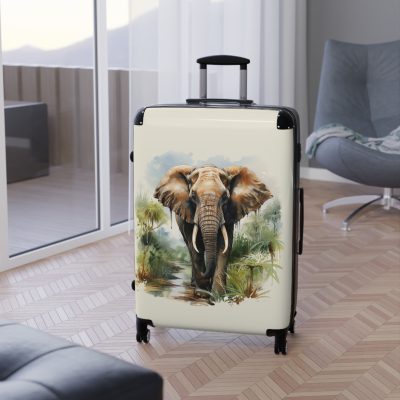 Elephant Suitcase - Kids' travel luggage featuring an adorable elephant design, perfect for young adventurers.