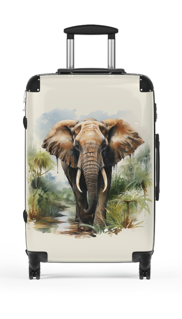 Elephant Suitcase - Kids' travel luggage featuring an adorable elephant design, perfect for young adventurers.