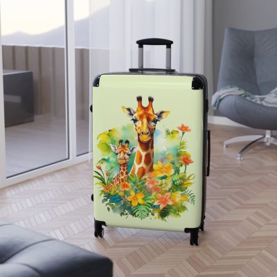 Giraffe Suitcase - Kids' travel luggage featuring an adorable giraffe design, ideal for young travelers.