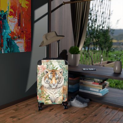 Majestic Tiger Suitcase - A fierce and stylish travel companion for the bold explorer.