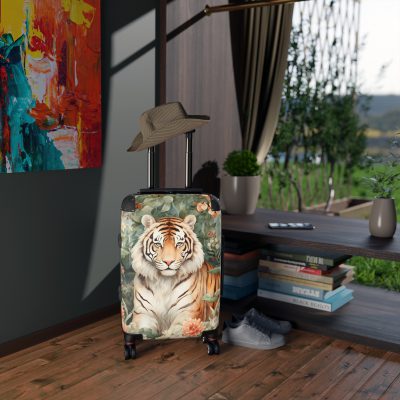 Majestic Tiger Suitcase - A fierce and stylish travel companion for the bold explorer.