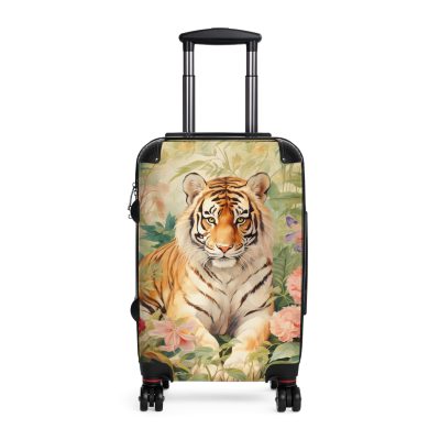 Majestic Tiger Suitcase - A fierce and stylish travel companion for the bold explorer.