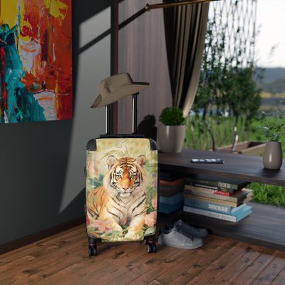 Majestic Tiger Suitcase - A fierce and stylish travel companion for the bold explorer.