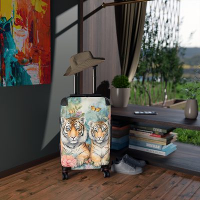 Majestic Tiger Suitcase - A fierce and stylish travel companion for the bold explorer.