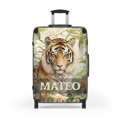 Custom Majestic Tiger Suitcase - A personalized and stylish travel companion for the adventurous soul.