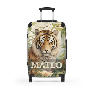 Custom Majestic Tiger Suitcase - A personalized and stylish travel companion for the adventurous soul.