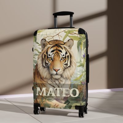 Custom Majestic Tiger Suitcase - A personalized and stylish travel companion for the adventurous soul.