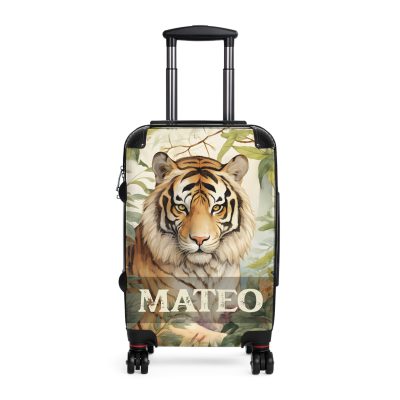 Custom Majestic Tiger Suitcase - A personalized and stylish travel companion for the adventurous soul.