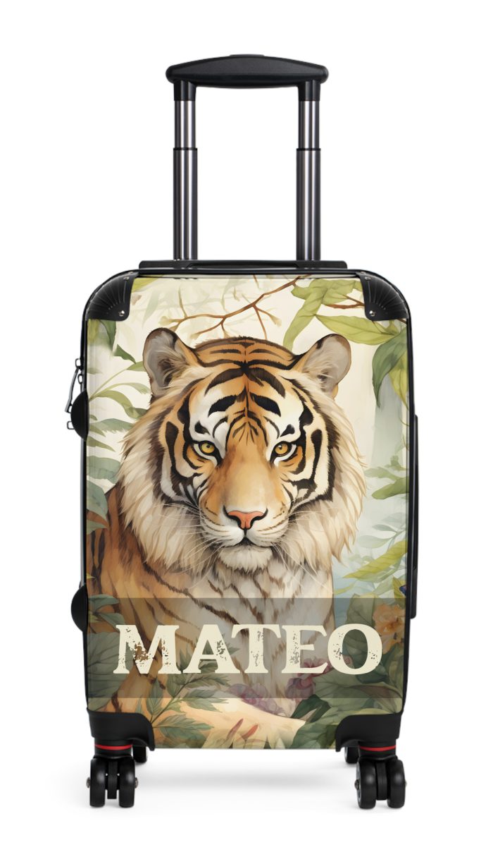 Custom Majestic Tiger Suitcase - A personalized and stylish travel companion for the adventurous soul.