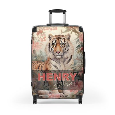 Custom Majestic Tiger Suitcase - A personalized and stylish travel companion for the adventurous soul.