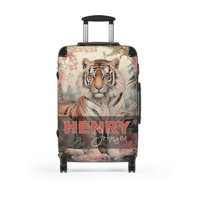 Custom Majestic Tiger Suitcase - A personalized and stylish travel companion for the adventurous soul.