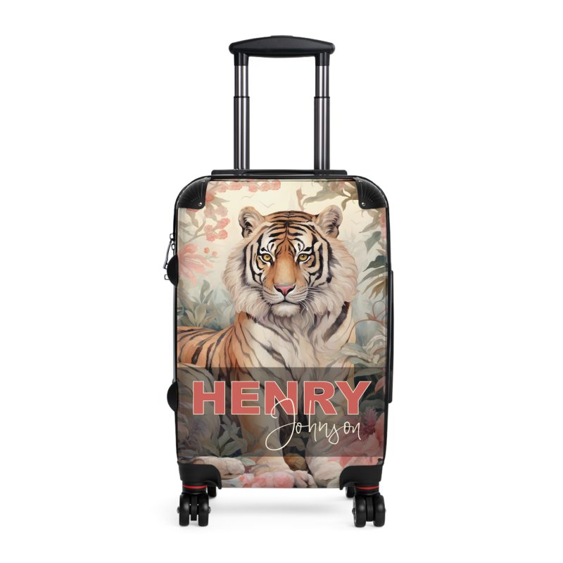 Custom Majestic Tiger Suitcase - A personalized and stylish travel companion for the adventurous soul.