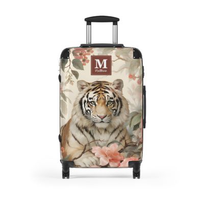 Custom Majestic Tiger Suitcase - A personalized and stylish travel companion for the adventurous soul.