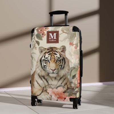 Custom Majestic Tiger Suitcase - A personalized and stylish travel companion for the adventurous soul.