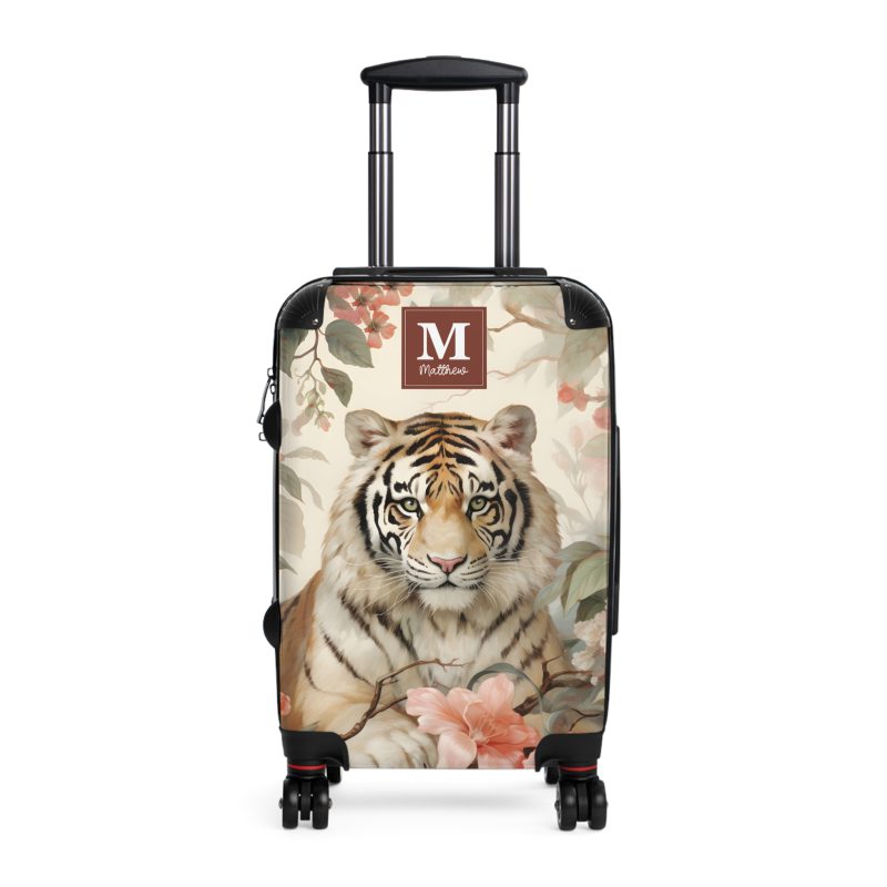 Custom Majestic Tiger Suitcase - A personalized and stylish travel companion for the adventurous soul.