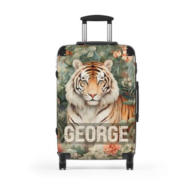 Custom Majestic Tiger Suitcase - A personalized and stylish travel companion for the adventurous soul.