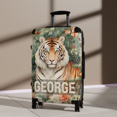 Custom Majestic Tiger Suitcase - A personalized and stylish travel companion for the adventurous soul.