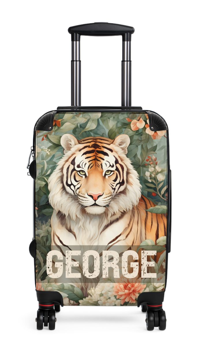 Custom Majestic Tiger Suitcase - A personalized and stylish travel companion for the adventurous soul.