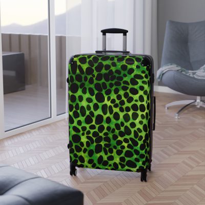 Leopard Print Suitcase - A stylish and versatile travel companion adorned with a captivating leopard print pattern for the fashion-forward explorer.