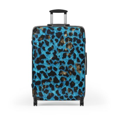 Leopard Print Suitcase - A stylish and versatile travel companion adorned with a captivating leopard print pattern for the fashion-forward explorer.