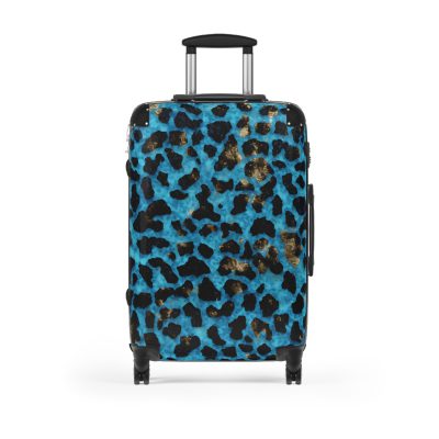 Leopard Print Suitcase - A stylish and versatile travel companion adorned with a captivating leopard print pattern for the fashion-forward explorer.