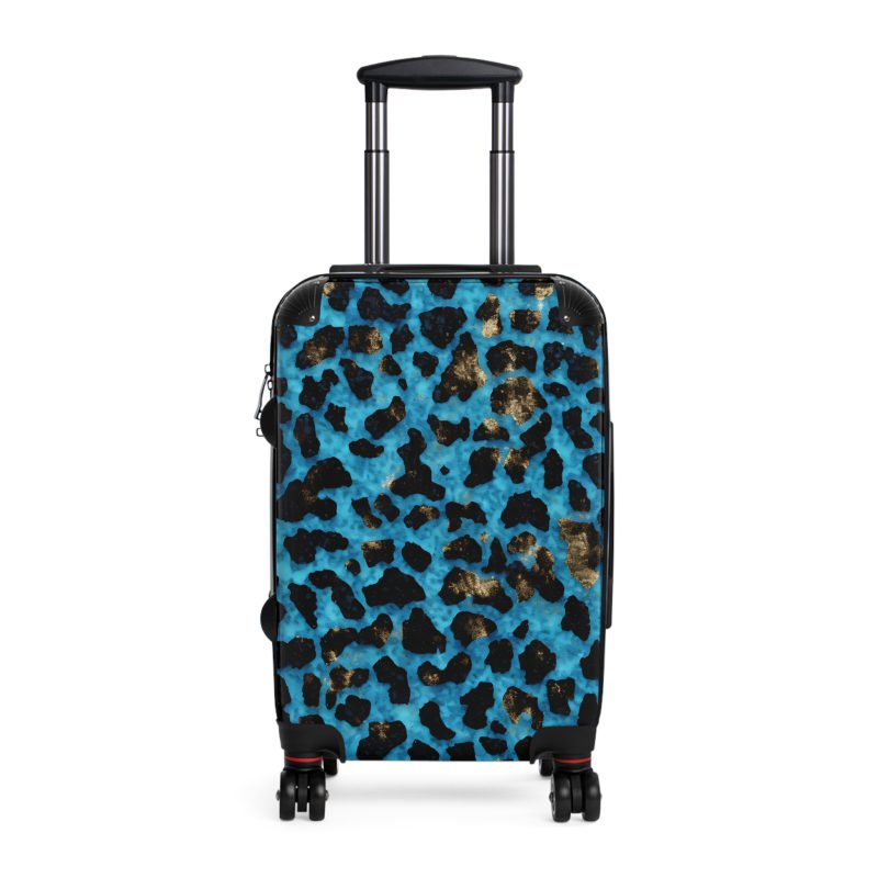 Leopard Print Suitcase - A stylish and versatile travel companion adorned with a captivating leopard print pattern for the fashion-forward explorer.