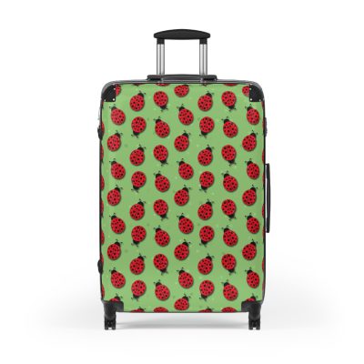 Cute Ladybug Suitcase - Adorable travel companion featuring a charming ladybug design, bringing joy to your journeys.