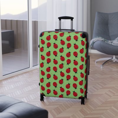 Cute Ladybug Suitcase - Adorable travel companion featuring a charming ladybug design, bringing joy to your journeys.