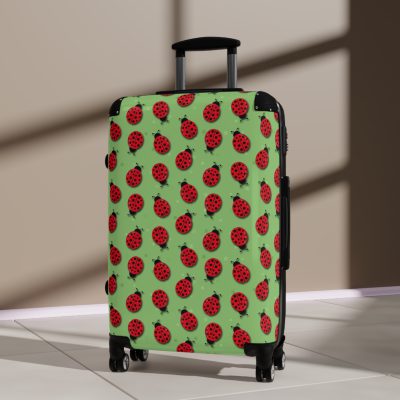 Cute Ladybug Suitcase - Adorable travel companion featuring a charming ladybug design, bringing joy to your journeys.