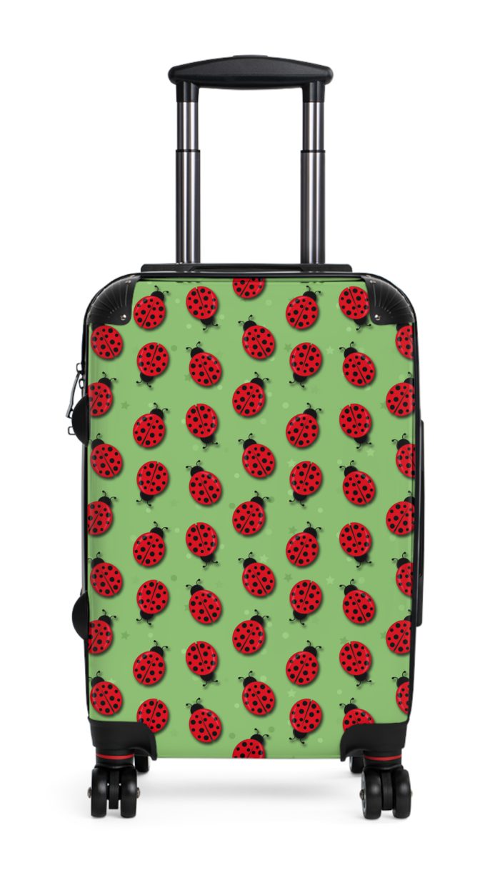 Cute Ladybug Suitcase - Adorable travel companion featuring a charming ladybug design, bringing joy to your journeys.