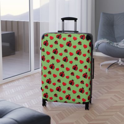 Cute Ladybug Suitcase - Adorable travel companion featuring a charming ladybug design, bringing joy to your journeys.