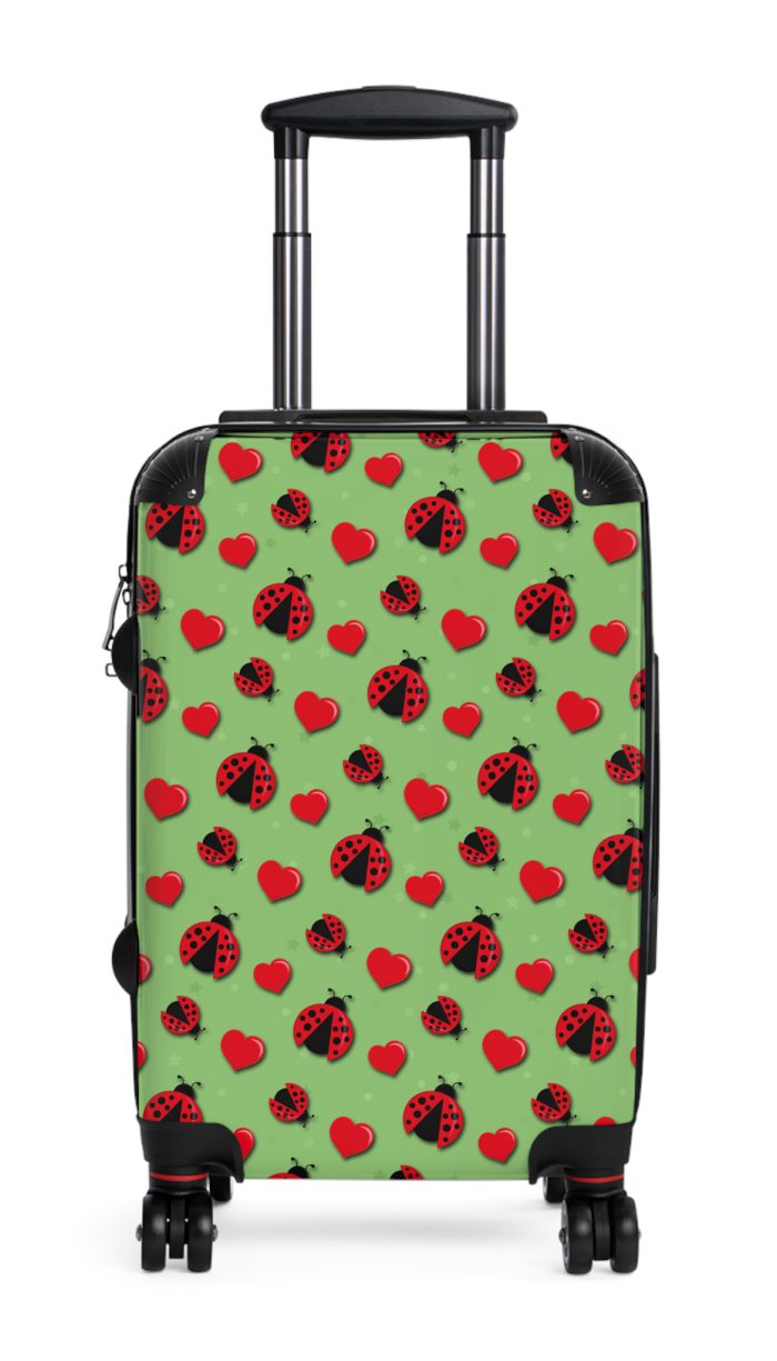 Cute Ladybug Suitcase - Adorable travel companion featuring a charming ladybug design, bringing joy to your journeys.