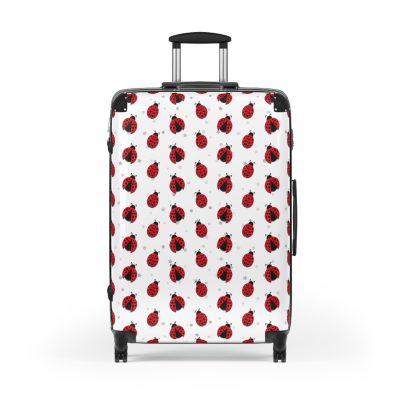 Cute Ladybug Suitcase - Adorable travel companion featuring a charming ladybug design, bringing joy to your journeys.