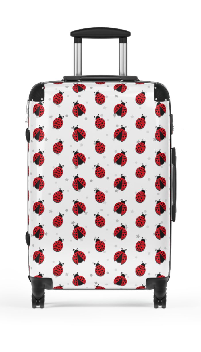 Cute Ladybug Suitcase - Adorable travel companion featuring a charming ladybug design, bringing joy to your journeys.