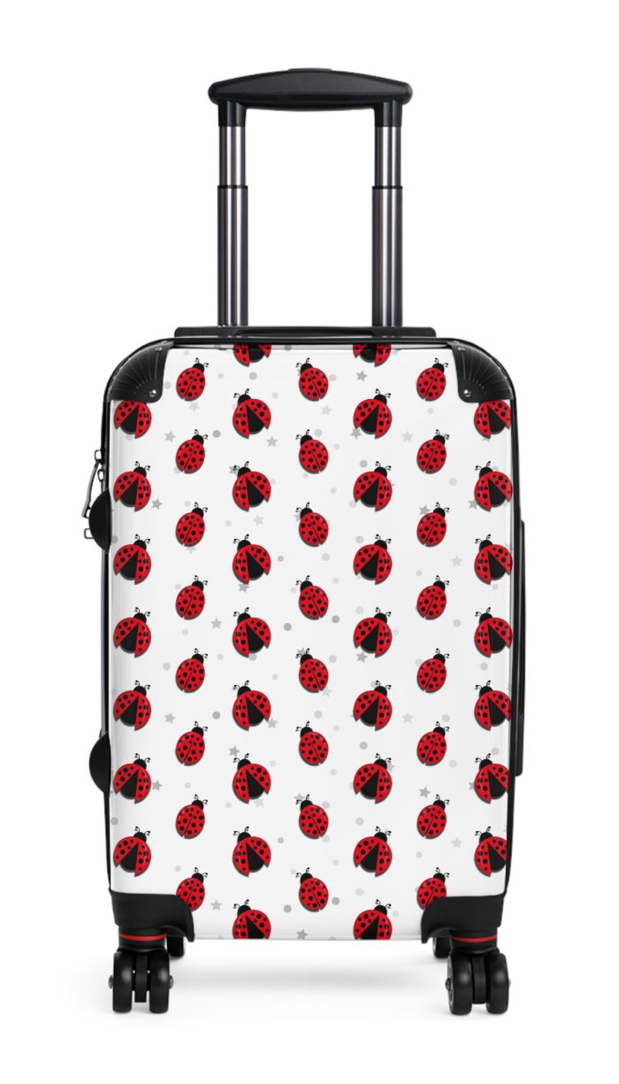 Cute Ladybug Suitcase - Adorable travel companion featuring a charming ladybug design, bringing joy to your journeys.