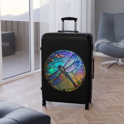 Dragonfly Suitcase - A stylish and practical travel essential adorned with intricate dragonfly motifs for a touch of wanderlust.