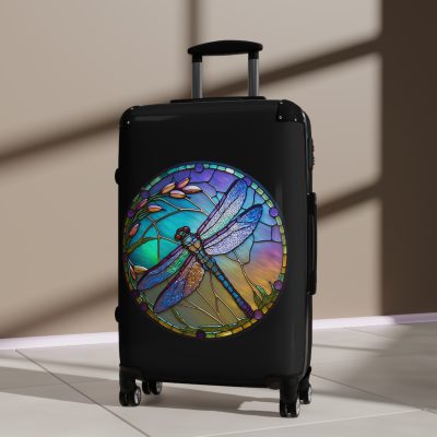 Dragonfly Suitcase - A stylish and practical travel essential adorned with intricate dragonfly motifs for a touch of wanderlust.