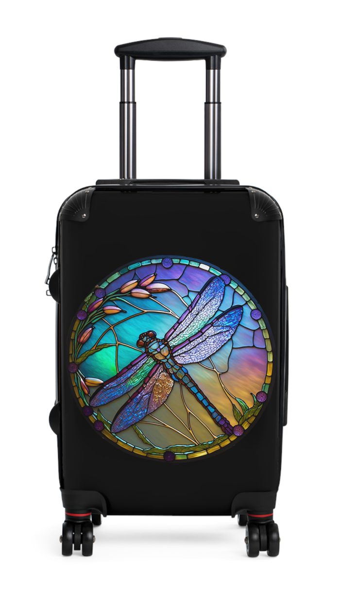 Dragonfly Suitcase - A stylish and practical travel essential adorned with intricate dragonfly motifs for a touch of wanderlust.