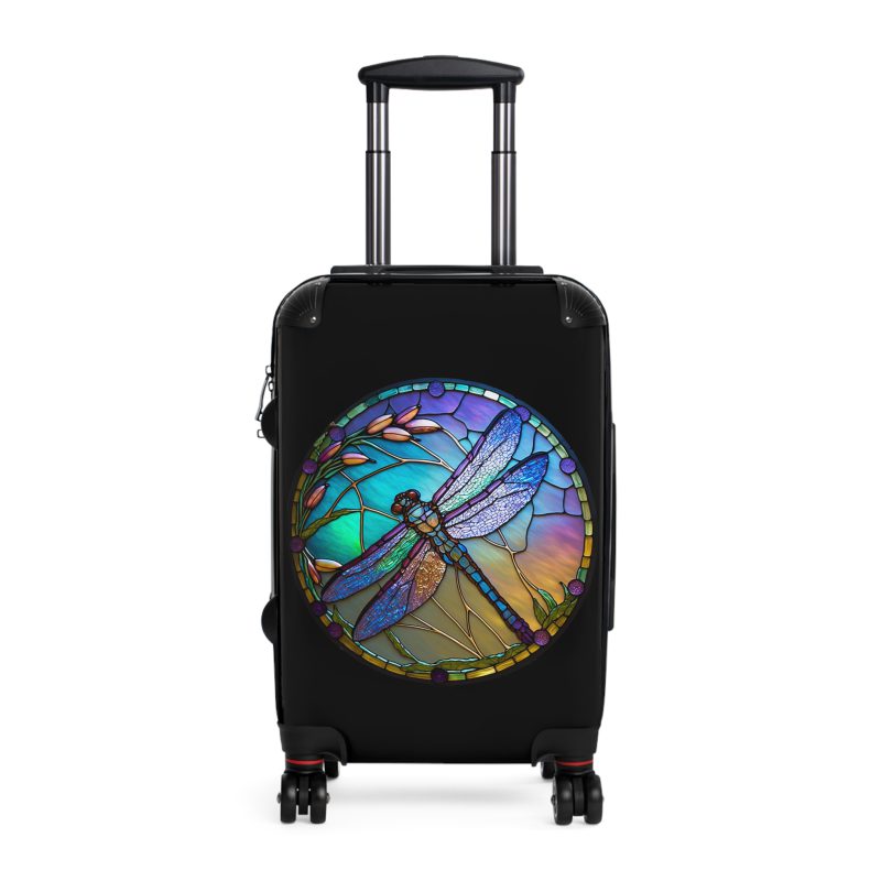 Dragonfly Suitcase - A stylish and practical travel essential adorned with intricate dragonfly motifs for a touch of wanderlust.