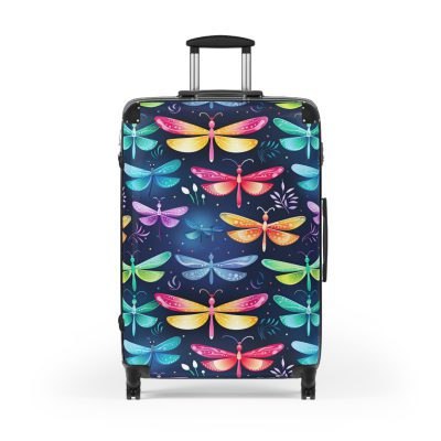 Dragonfly Suitcase - A stylish and practical travel essential adorned with intricate dragonfly motifs for a touch of wanderlust.