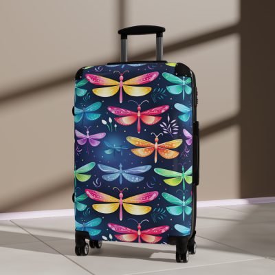 Dragonfly Suitcase - A stylish and practical travel essential adorned with intricate dragonfly motifs for a touch of wanderlust.