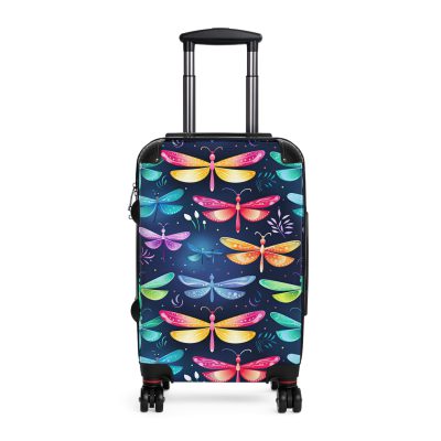 Dragonfly Suitcase - A stylish and practical travel essential adorned with intricate dragonfly motifs for a touch of wanderlust.