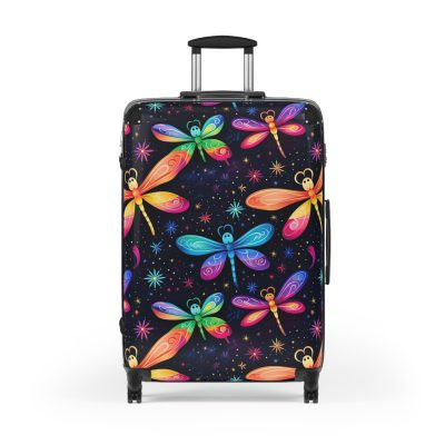 Dragonfly Suitcase - A stylish and practical travel essential adorned with intricate dragonfly motifs for a touch of wanderlust.