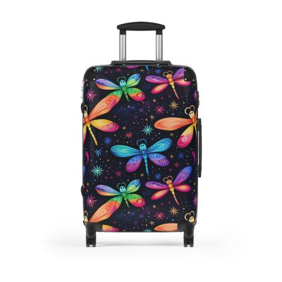 Dragonfly Suitcase - A stylish and practical travel essential adorned with intricate dragonfly motifs for a touch of wanderlust.