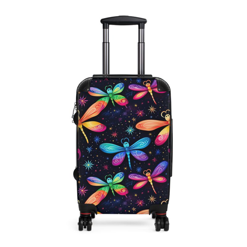 Dragonfly Suitcase - A stylish and practical travel essential adorned with intricate dragonfly motifs for a touch of wanderlust.