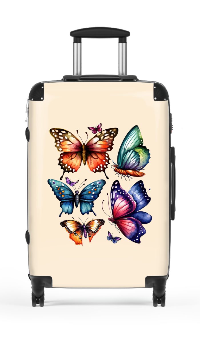 Butterfly suitcase, a durable and stylish travel companion. Crafted with butterfly designs, it's perfect for nature enthusiasts on the go.