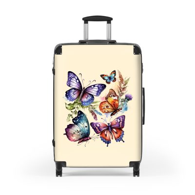 Butterfly suitcase, a durable and stylish travel companion. Crafted with butterfly designs, it's perfect for nature enthusiasts on the go.